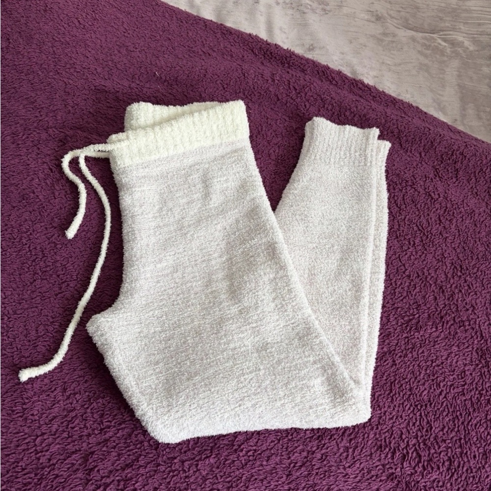 The Paper Store Mia & Tess Soft Fuzzy Boucle Sweater Lounge Leggings Tie Waist S